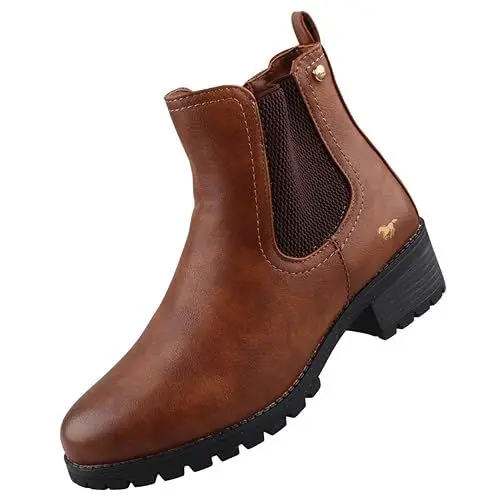 Produktbild: MUSTANG Damen Stiefelette gefüttert Braun, Schuhgröße:EUR 39