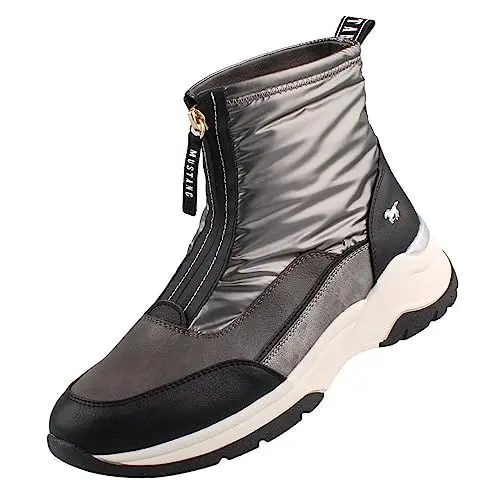 Produktbild: MUSTANG Damen Stiefeletten Grau, Schuhgröße:EUR 37