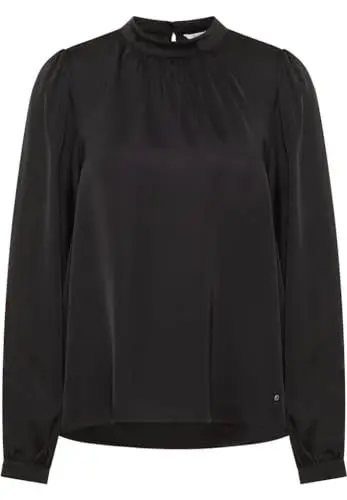Produktbild: MUSTANG Damen Style Emily Satin Bluse, Moonless Night 4137, 42