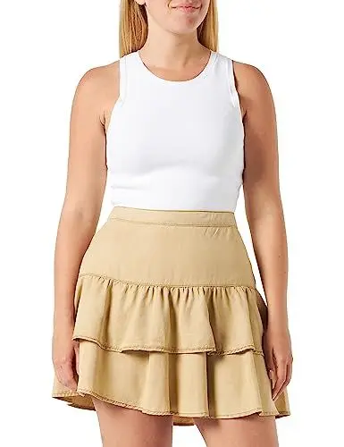 Produktbild: MUSTANG Damen Style Lilly Volant Volent Rock, Lark 3100, L