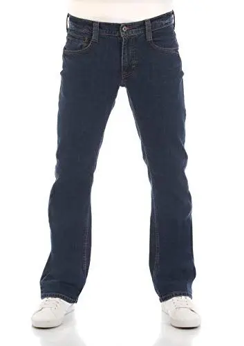Produktbild: MUSTANG Jeans Herren Stretch Oregon Bootcut Jeanshose Hose Denim, Größe:W 32 L 30, Farbe:Denim Blue (980)