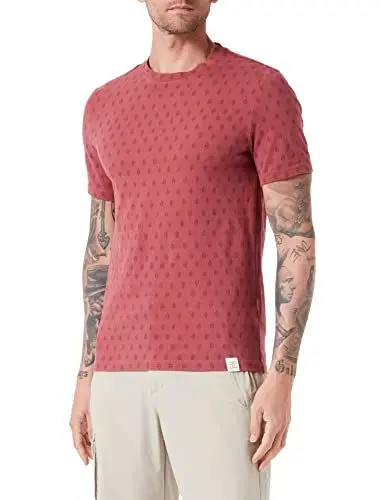 Produktbild: MUSTANG Herren Style Alex C Aop T-Shirt Westlich, App mit Gestreiften Elementen, M
