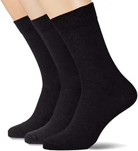 Produktbild: Mustang Socks Herren MU31000 Socken, Schwarz (Black 5), 47/48 (47/49) (3er Pack)