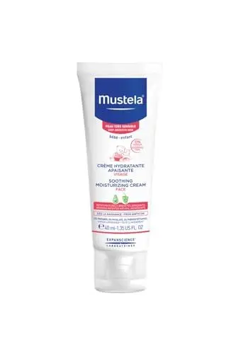Produktbild: Mustela Avocado Perseose Beruhigende Gesichtscreme BIO, Gesicht, Baby, ganze Familie - Tägliche Feuchtigkeitspflege Speziell für überempfindliche Haut, 97% Inhaltsstoffe natürlichen Ursprungs (40ml)