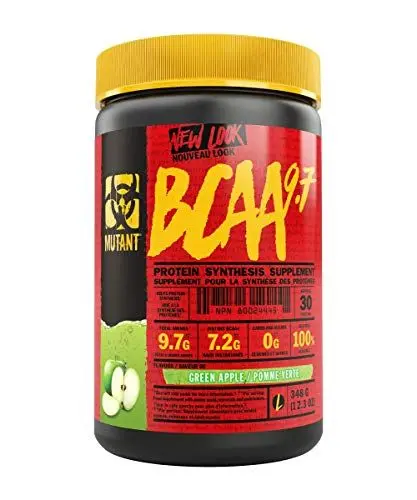 Produktbild: Mutant BCAA 9,7 Nahrungsergänzungsmittel BCAA Pulver mit mikronisiertem Amino und Elektrolyt Support Stack Grüner Apfel (1 x 348 g)