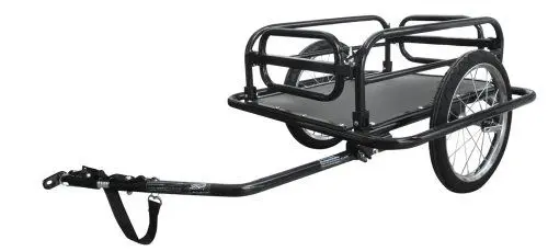 Produktbild: M-Wave Falt-Gepäck-Fahrradanhänger, aus Stahl, max. Zuladung 40 kg, 69x73x18,5 cm, foldable black powder coated