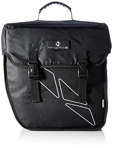 Produktbild: M-Wave Mwave M- Wave Gepäckträgertasche RECHTS Amsterdam Single 18 Liter Einzelpacktasche Fahrradpacktasche, Schwarz