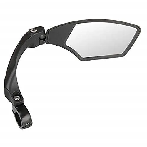 Produktbild: M-Wave Spy Space, Verstellbarer Fahrradspiegel, Rückspiegel für Trekking, Cityrad, E-Bike, blendfreies Glas für 22,2mm Lenker, schwarz, rechts