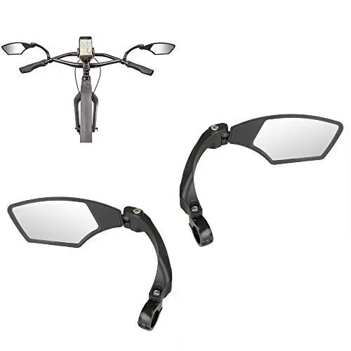 Produktbild: M-Wave Unisex – Erwachsene Fahrradspiegel Set SPY Space, schwarz