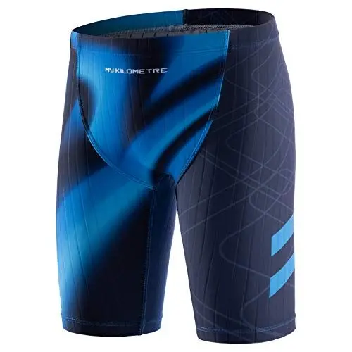 Produktbild: MY KILOMETRE Badehose Jungen Endurance Jammer Badeanzug Kinder Schwimmhose für Teen Blau-XL