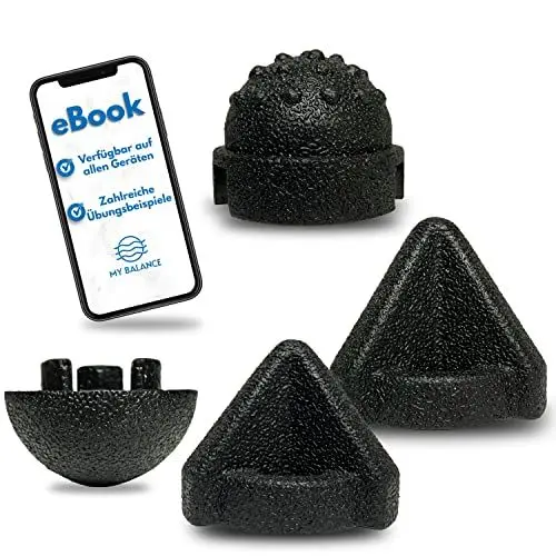 Produktbild: My Balance Premium Triggerpunkt Drücker Set 4-teilig I Stabiles Drücker-Set für eine effektive Selbstmassage I Drückerset inkl. E-Book