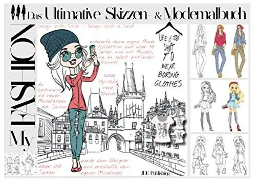 Produktbild: My Fashion - Das Ultimative Skizzen- & Modemalbuch: über 100 Seiten inkl. freies Zeichnen und Models zum Ankleiden - Malbuch für Mädchen, Teenager und ... für Kinder, Teens und Erwachsene, Band 6)