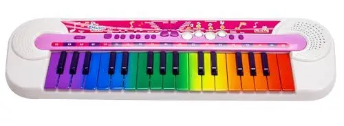 Produktbild: Simba My Music World Girls Keyboard, 32 Tasten, 8 Demos, 6 Rhythmen, 45x13cm, Musikinstrument für Kinder, ab 3 Jahren