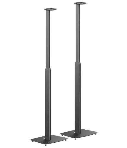 Produktbild: my wall SonosEra100 Höhenverstellbare Lautsprecherständer - HS43L, 2er Set, Sonos Ständer Höhenverstellbar, Perfekte Klangausrichtung, Entkoppelung, Sonos Standfuß