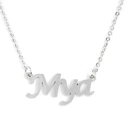 Produktbild: Mya Silberten Namenskette Personalisiert Damen Halskette Mit Namen Fashion Schmuck Geschenk Fur Freundin Mutter Schwester