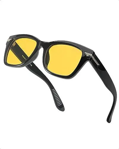 Produktbild: MYAIUR Damen Nachtsicht polarisierte Anti-Glare UV400 Fahrbr Coole Nachtsichtbrille für Blendreduzierung