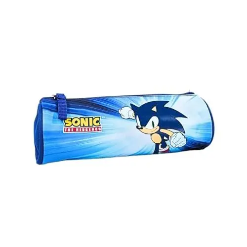 Produktbild: mybagstory Federmäppchen für Jungen Sonic – Kinder – Schule – Grundschule – Kindergarten – Federmäppchen für Jungen, Größe 22,5 cm – Geschenkidee, Sonic Blau, Enfant