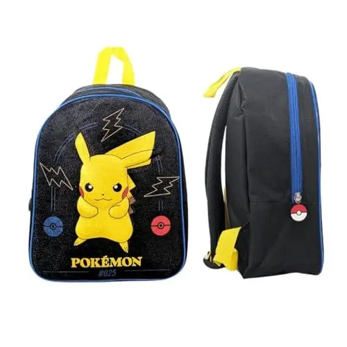 Produktbild: Mybagstory - 3D Samt Rucksack Pokémon - Schwarz - Für Kinder und Schule
