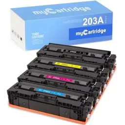 Produktbild: MYCARTRIDGE 203A Toner Ersatz für HP 203A 203X CF540A Toner, für HP M281fdw Toner, für HP Color Laserjet Pro MFP M281fdw,M281fdn,M280nw,M254nw,M254dw (Schwarz, Cyan, Gelb, Magenta)