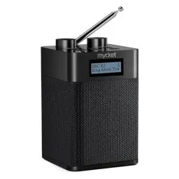 Produktbild: Mycket DAB/DAB+ Digital und UKW Radio, Tragbares DAB Radio, wiederaufladbarer USB MP3 Player mit Bluetooth/U Disk, 80 voreingestellte Sender, Kopfhörereingang, Radio für Zuhause