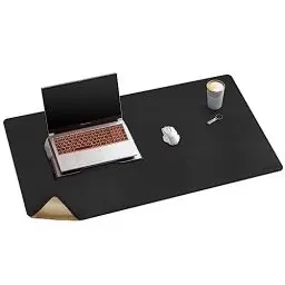 Produktbild: Mydours 100x50cm Große Schreibtischunterlage, XXL-tischunterlage aus PU-Leder & Kork, Wasserdicht Schreibtischunterlage für Laptop, Tastatur & Maus, Ideal für Büro, Homeoffice und Gaming (Schwarz)