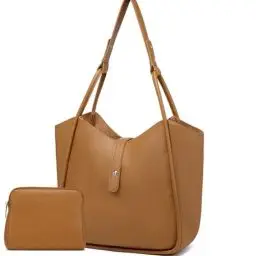 Produktbild: Myhozee Tasche Damen Groß Umhängetasche Elegant- 2 teiliges Handtasche Damen PU Leder Schultertasche Shopper Tot Bag Hobo Bag für Büro Schule Einkauf Reisen