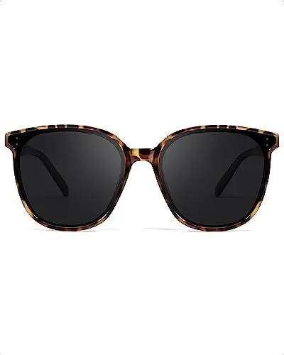 Produktbild: Myiaur Polarisierte Sonnenbrille Damen Trendige Große Gläser mit UV400 Schutzlinsen Outdoor-Aktivitäten Mode Brille