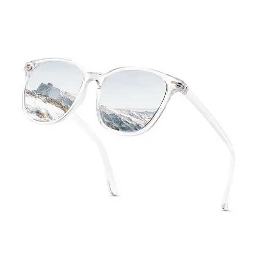 Produktbild: Myiaur Polarisierte Sonnenbrillen Damen Groß, UV400 Schutz Brille Klassische Verspiegelte Sonnenbrille