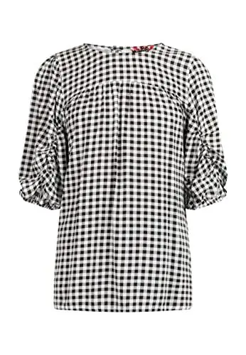 Produktbild: myMo ROCKS Damen Bluse 13825664, Schwarz Weiss, M
