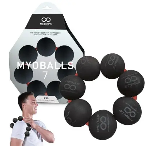 Produktbild: MyoBalls Unisex – Erwachsene Pro 7 Gymnastikball, schwarz, 7
