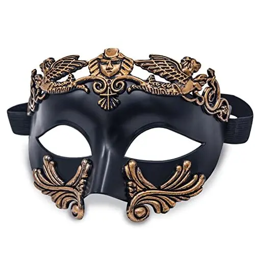 Produktbild: MYSEUNI Maskerade Maske für Männer - Römische Griechische Venezianische Halloween Party Karneval