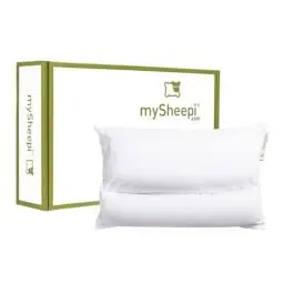 Produktbild: mySheepi Orthopädisches Kissen - Zertifiziertes Nackenkissen Nackenstützkissen - Kopfkissen 40x60 Seitenschläferkissen für Rücken & Bauchschläfer - Kopfkissen Nackenschmerzen Ergonomisches Kopfkissen