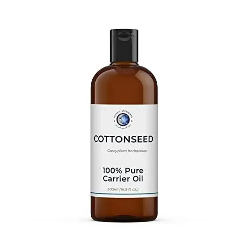 Produktbild: Mystic Moments | Baumwollstärkeröl 1 Liter - reines & natürliches Öl perfekt für Haare, Gesicht, Nägel, Aromatherapie, Massage und Ölverdünnung Veganer GVO frei