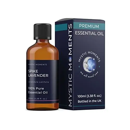 Produktbild: Mystic Moments | Spike Lavendel ätherisches Öl 100ml - reines & natürliches Öl für Diffusoren, Aromatherapie und Massage -Mischungen veganer GVO -frei
