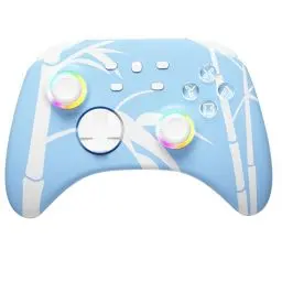Produktbild: Mytrix RGB Pro Wireless Controller Compatible with Nintendo Switch, Windows PC iOS Android Steam Deck, Blau Bluetooth Controller with Programmable, Hall Effect Joysticks/Hall Trigger (No Drift)