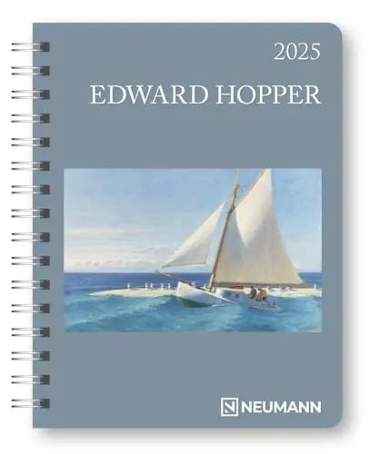 Produktbild: N NEUMANNVERLAGE - Edward Hopper 2025 Diary, 16,5x21,6cm, Taschenkalender mit zwölf Bildseiten und Notizseiten, herausnehmbaren Planer, Jahres- und ... und internationales Kalendarium: Diary