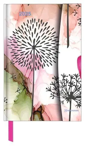 Produktbild: N NEUMANNVERLAGE - Flower Fantasy 2025 Diary, 10x15cm, Taschenkalender mit Magnetverschluss und Lesebändchen, Tasche für Visitenkarte, Jahres- und ... internationales Kalendarium: Magneto Diary
