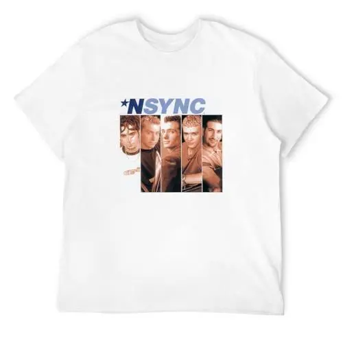 Produktbild: N Sync T Shirt Vinyl Cd Poster Tee Short Sleeve Funny Top White XXL