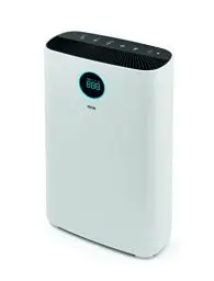 Produktbild: N8WERK Luftreiniger mit 6-fach-Filtersystem | H14 Filter | CADR: 185 m³/h | Für Allergiker - filtert Pollen, Staub, Bakterien etc. | App-Steuerung | Inkl. UVC- Licht | Raumgröße bis zu 50 m²