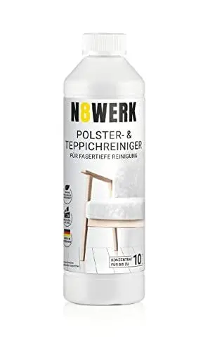 Produktbild: N8WERK Polster- und Teppichreiniger | Für fasertiefe Reinigung | 0,5l Konzentrat für bis zu 10 l Reinigungsmittel | für Teppiche, Auslegewaren, Fußmatten