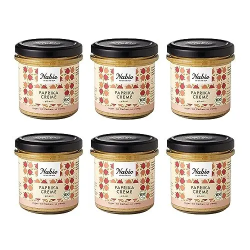 Produktbild: NABIO | Paprika Creme I extra cremig mit Cashew I (6x 135 g)