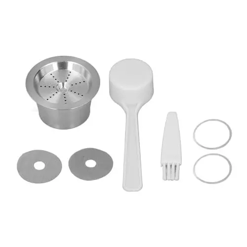 Produktbild: Nachfüllbare Kaffeekapseln, Kaffeemaschinenzubehör, Edelstahl, Doppelfiltration, Wiederverwendbare Kaffeepads für CAFFITALY für Kaffeemaschinen der TCHIBO-Serie
