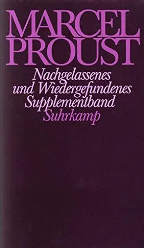 Produktbild: Nachgelassenes und Wiedergefundenes: Supplementband zur Frankfurter Ausgabe