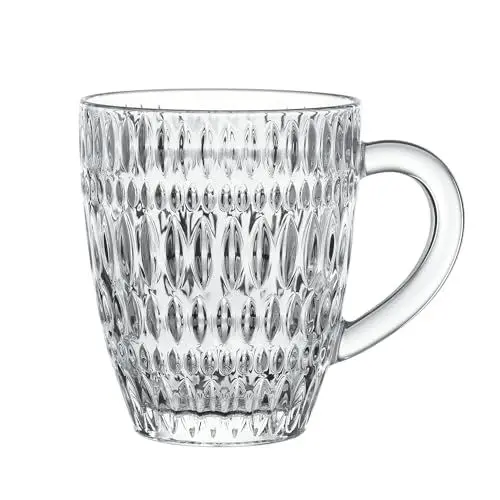 Produktbild: Nachtmann Kaffeegläser Set 392 ml, 2 Stück, Ethno, 104249, Teegläser aus Kristallglas, Glastassen für heiße Getränke spülmaschinenfest
