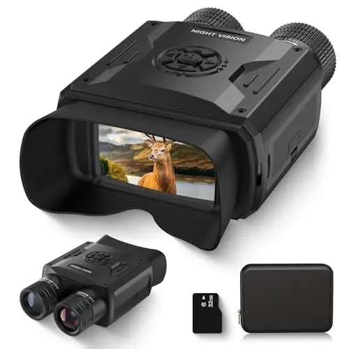 Produktbild: Nachtsichtgerät, Profey 1080P FHD Digital Infrarot Nachtsicht Fernglas 500M, 3000mAh Wiederaufladbar Nachtsichtgeräte mit 8X Digitalzoom, 3,5