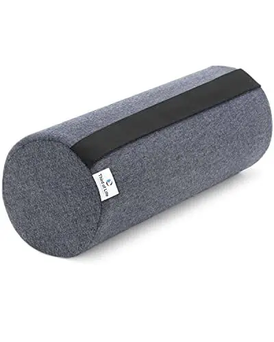 Produktbild: Nackenrolle UniROLL 12x32 cm mit schnelltrocknendem Bezug | Orthopädische Knie-Rolle aus Memory-Foam | Ergonomisches Beinkissen und Knie-Kissen | Schaumstoff-Rolle für Rücken & Seitenschläfer