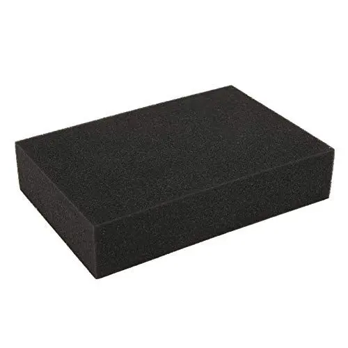 Produktbild: Nadelfilzpad aus dichtem Schaumstoff, 2 Stück, Nadelfilzschwamm, Schaumstoffmatte, Nadelkissen, Mattenhalter, schwarz, groß, rechteckig, verdickte Matte, Nähwolle, Werkzeug