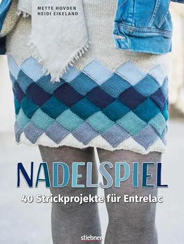 Produktbild: Nadelspiel. 40 Strickprojekte für Entrelac. Flechtmuster mit Schachbrett-Optik – die traditionelle Strick-Technik neu entdecken! Pullover, Mütze, Schal, Rock oder Socken für die ganze Familie stricken