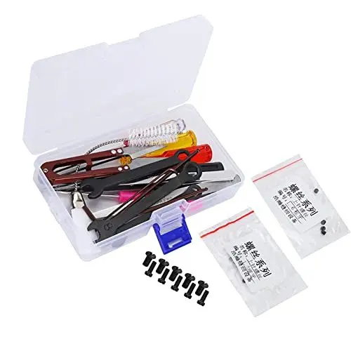 Produktbild: Nähmaschinen-Reparaturzubehör, Leichtes und Langlebiges Overlock-Nähmaschinen-Set mit Aufbewahrungsbox für Overlock-Teile für Schraubendreher-Set
