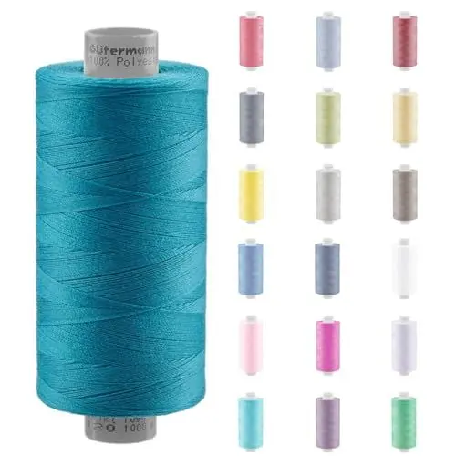 Produktbild: Nähmit - Gütermann PERMA -120 Nähgarn + GRATIS FARBKARTE 120er 1000m Rolle Polyester Nähmaschinengarn für Haushalts & Industrie Nähmaschine Qualitäts Nähgarn - A24-43675